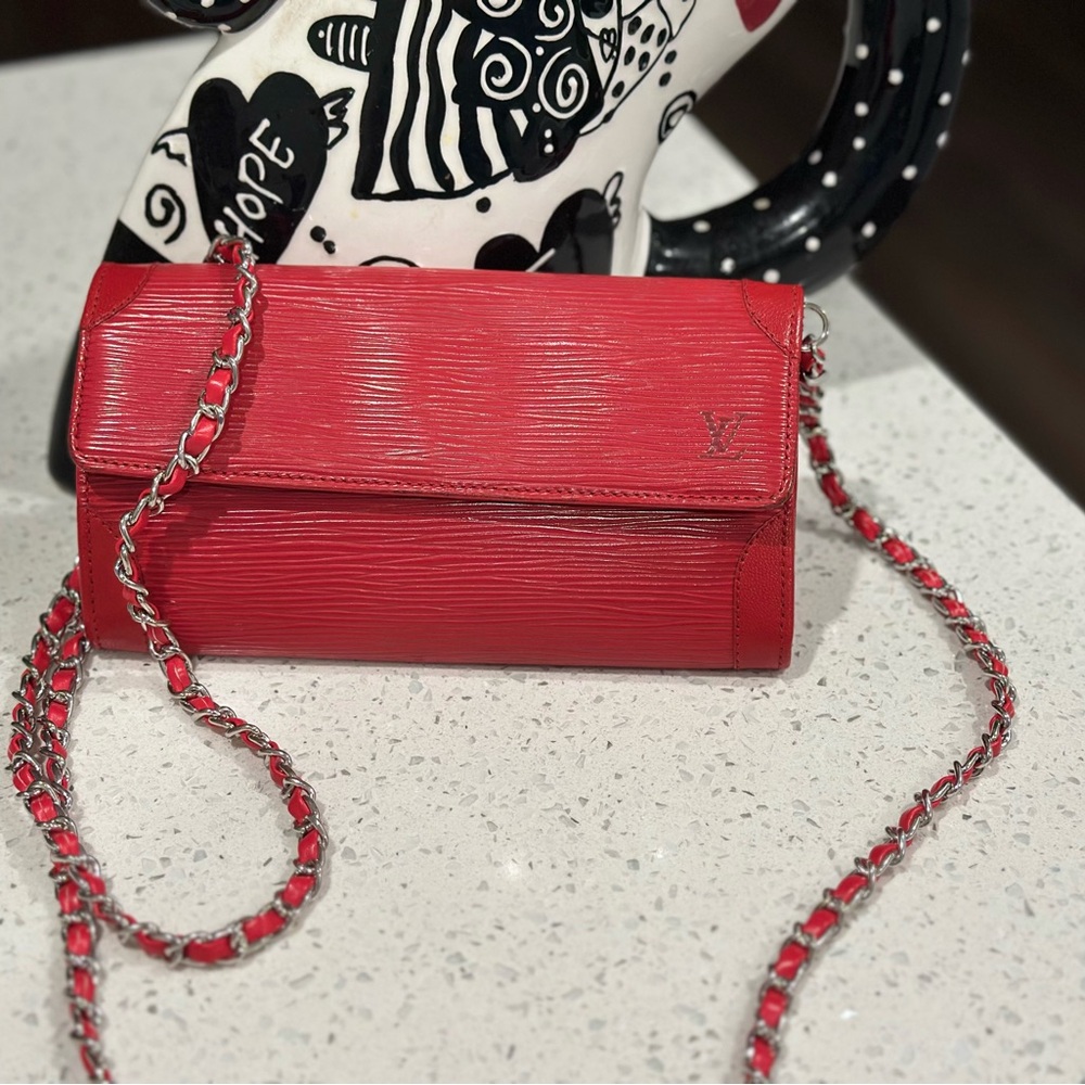 Louis Vuitton Red Epi Wallet